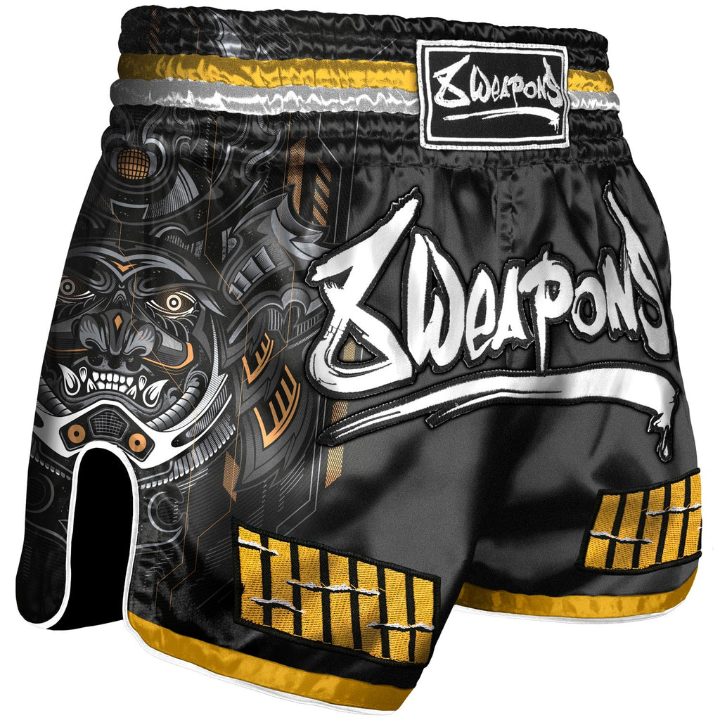 8 WEAPONS Muay Thai Shorts, Samurai 2.0, gold