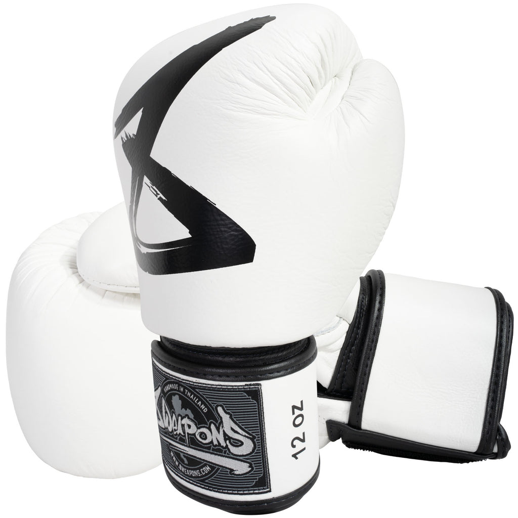 8 WEAPONS Boxing Gloves, BIG 8 Premium, white
