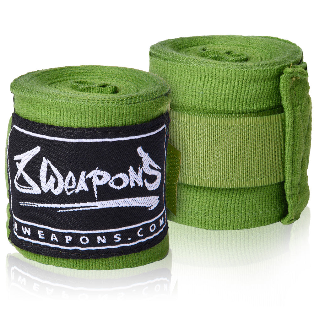 8 WEAPONS Hand Wraps, semi-elastic, 3.5 m, olive