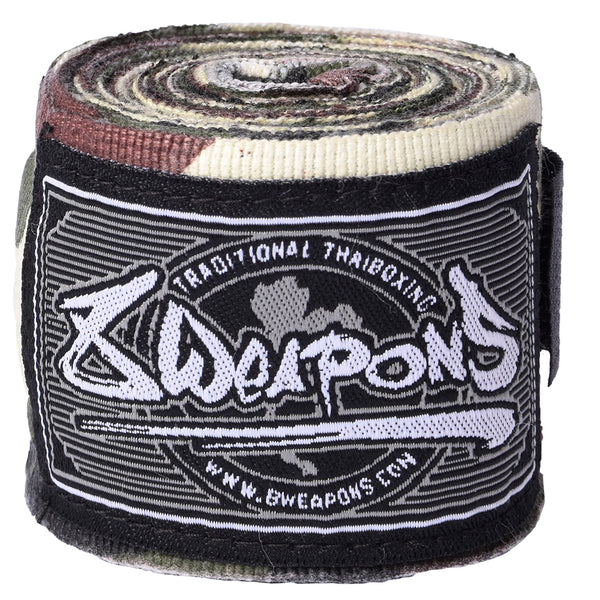 8 WEAPONS Hand Wraps, semi-elastic, 5 m, camo