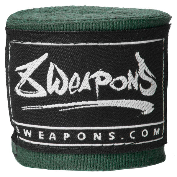 8 WEAPONS Hand Wraps, semi-elastic, 3.5 m, dark green