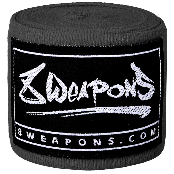 8 WEAPONS Hand Wraps, semi-elastic, 3.5 m, black