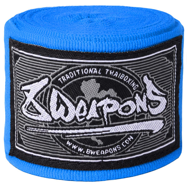 8 WEAPONS Hand Wraps, semi-elastic, 5 m, blue