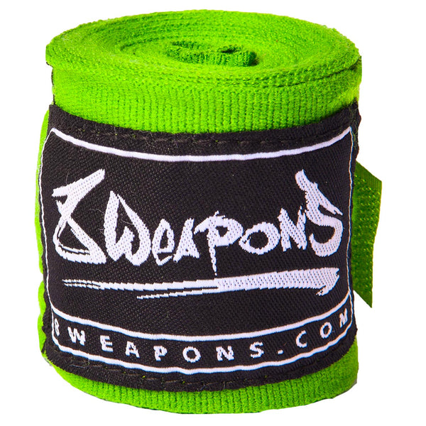 8 WEAPONS Hand Wraps, semi-elastic, 3.5 m, green