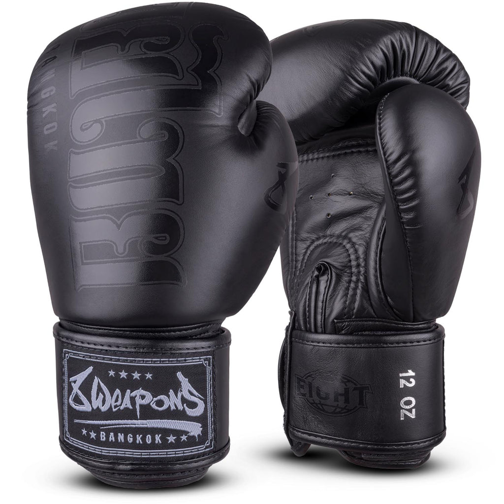 8 WEAPONS Boxing Gloves, Bangkok, black-black