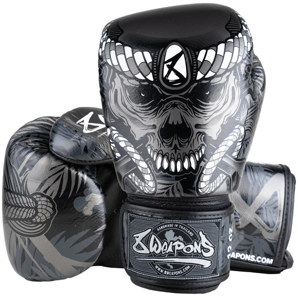 8 WEAPONS Boxing Gloves, Bone Island, black