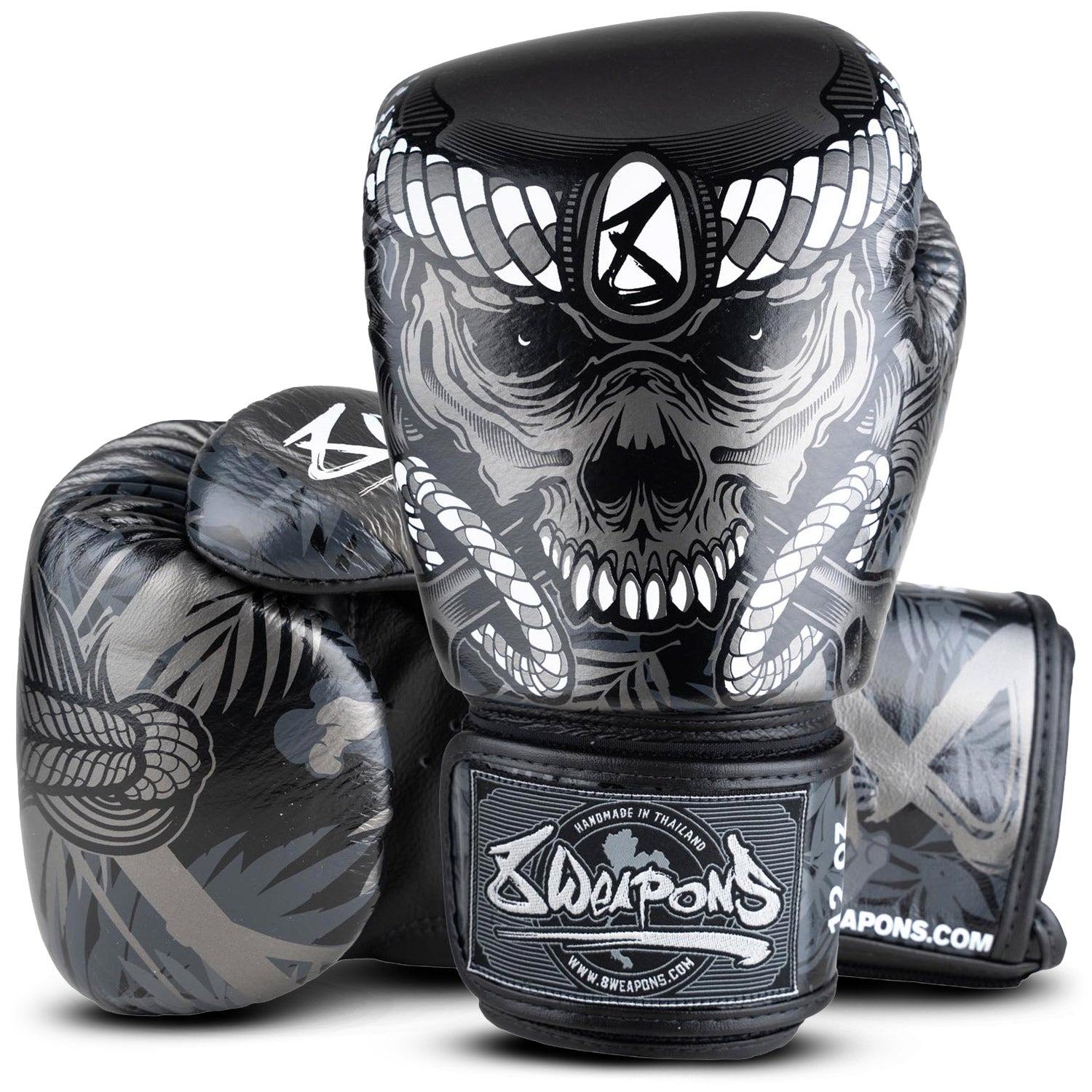 8 WEAPONS Boxing Gloves, Bone Island, black – 8 WEAPONS Fightgear Shop ...