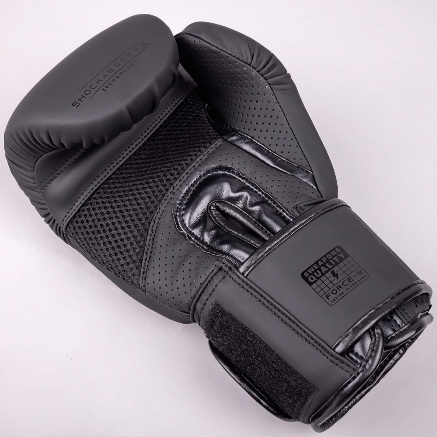 8 WEAPONS Boxing Gloves, Force 8, black-black – 8 WEAPONS Fightgear ...