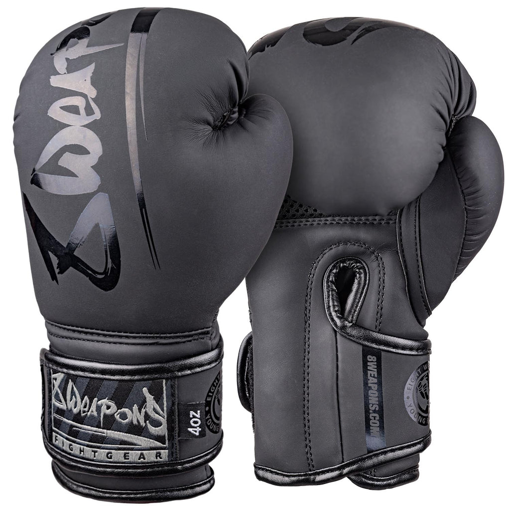 8 WEAPONS Boxing Gloves, Kids, Unlimited 2.0, black-black