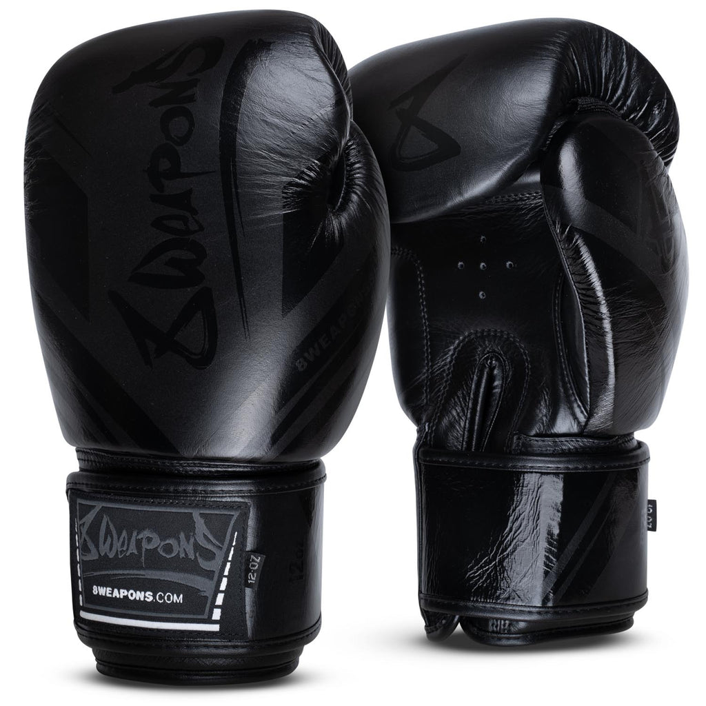 8 WEAPONS Boxing Gloves, Shift, black-matt – 8 WEAPONS