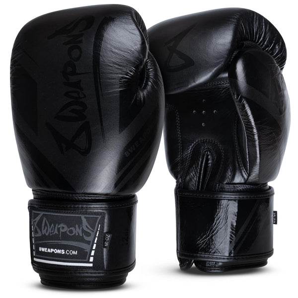 8 WEAPONS Boxing Gloves, Shift, black-matt