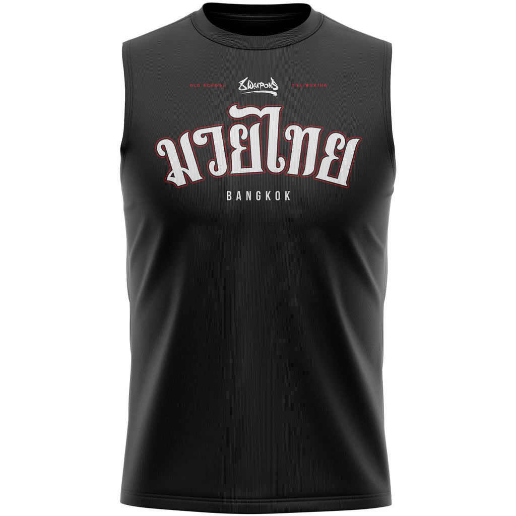 8 WEAPONS Functional Tank Top, Bangkok, black-white
