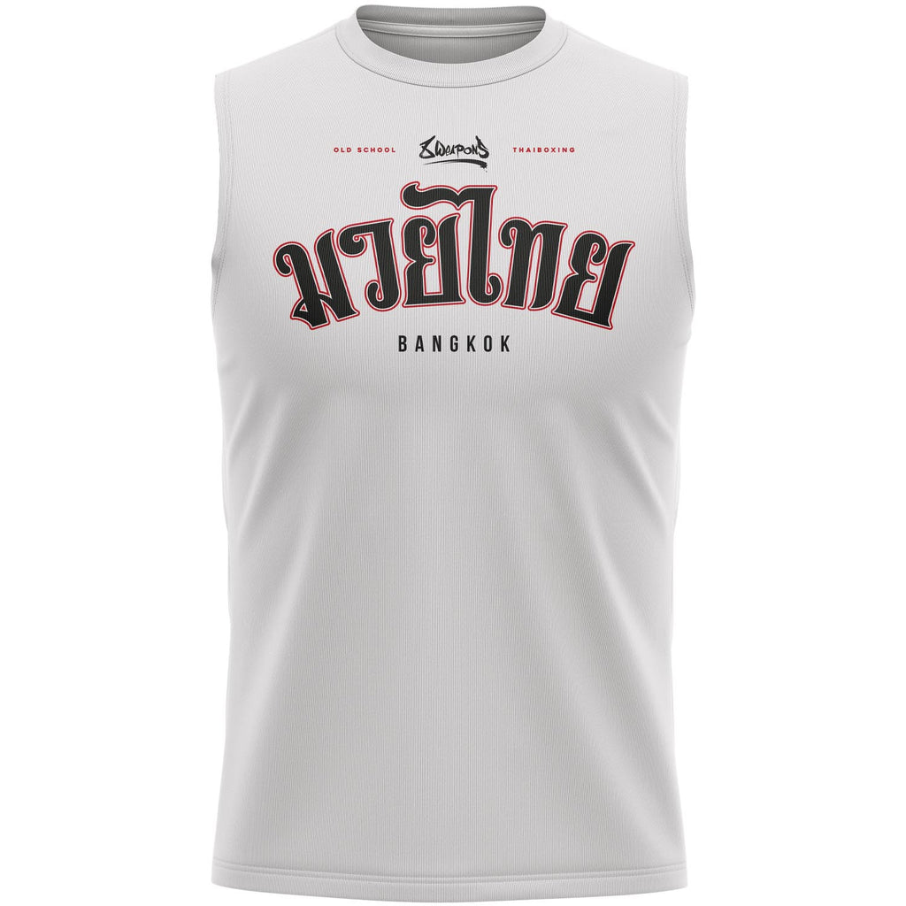 8 WEAPONS Functional Tank Top, Bangkok, white-black