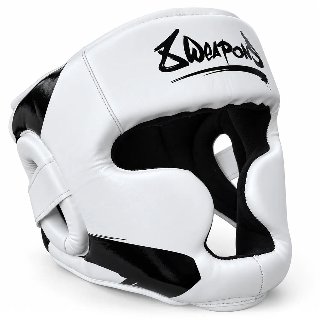 8 WEAPONS Head Guard, Unlimited 2.0, white-black