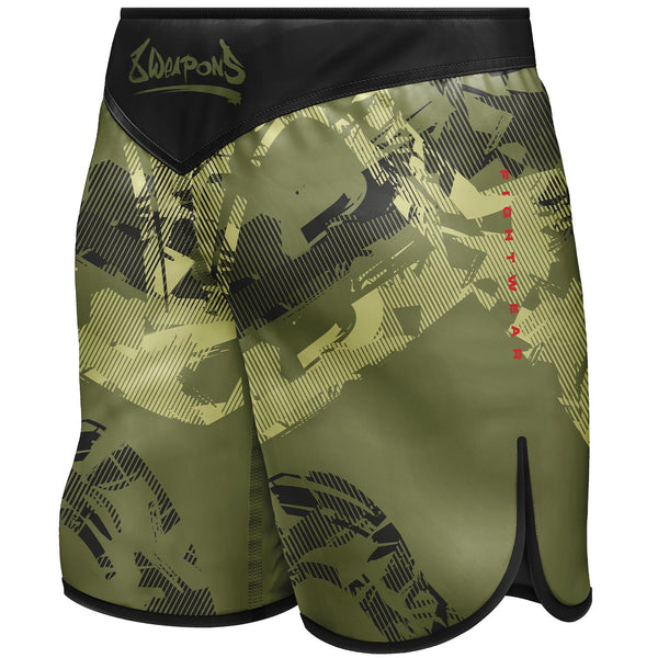 8 WEAPONS Fight Shorts, Hit 2.0, olive-black