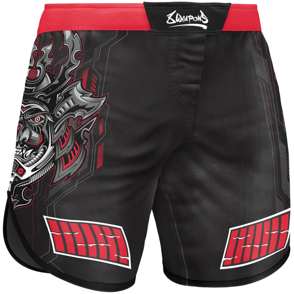 8 WEAPONS Fight Shorts, Samurai 2.0, black-red