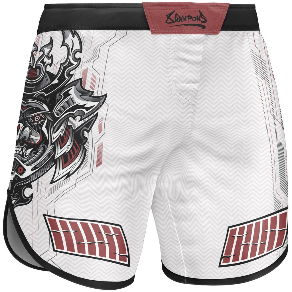 8 WEAPONS Fight Shorts, Samurai 2.0, white-red