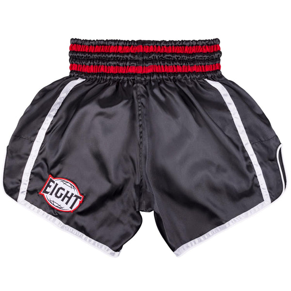 8 WEAPONS Muay Thai Shorts, Bangkok, black-white