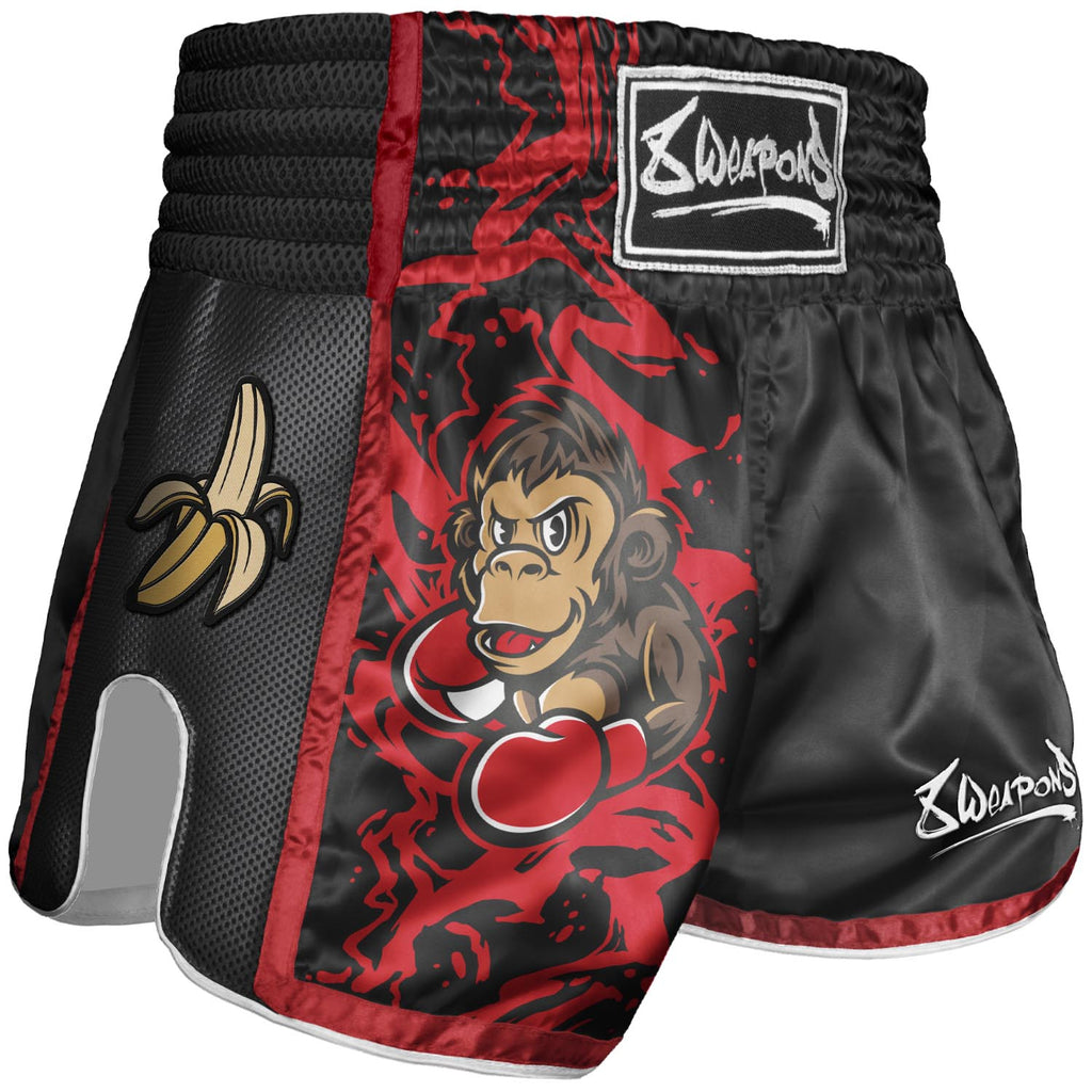 8 WEAPONS Muay Thai Shorts, Kids, Joe, black-red