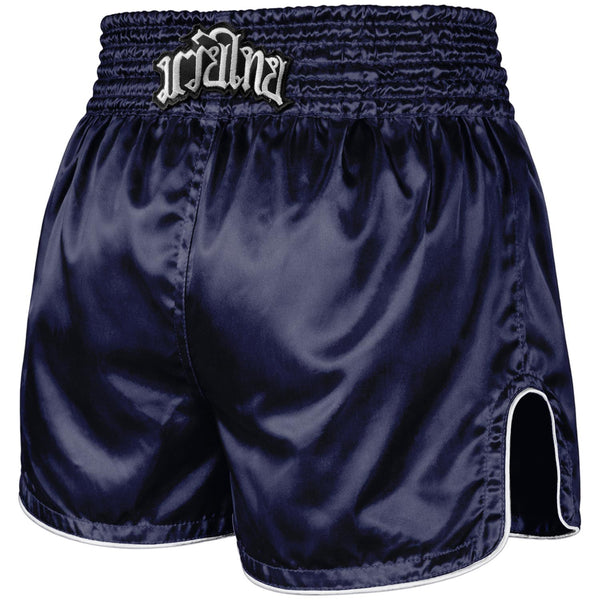 8 WEAPONS Muay Thai Shorts, Mongkol, navy-white