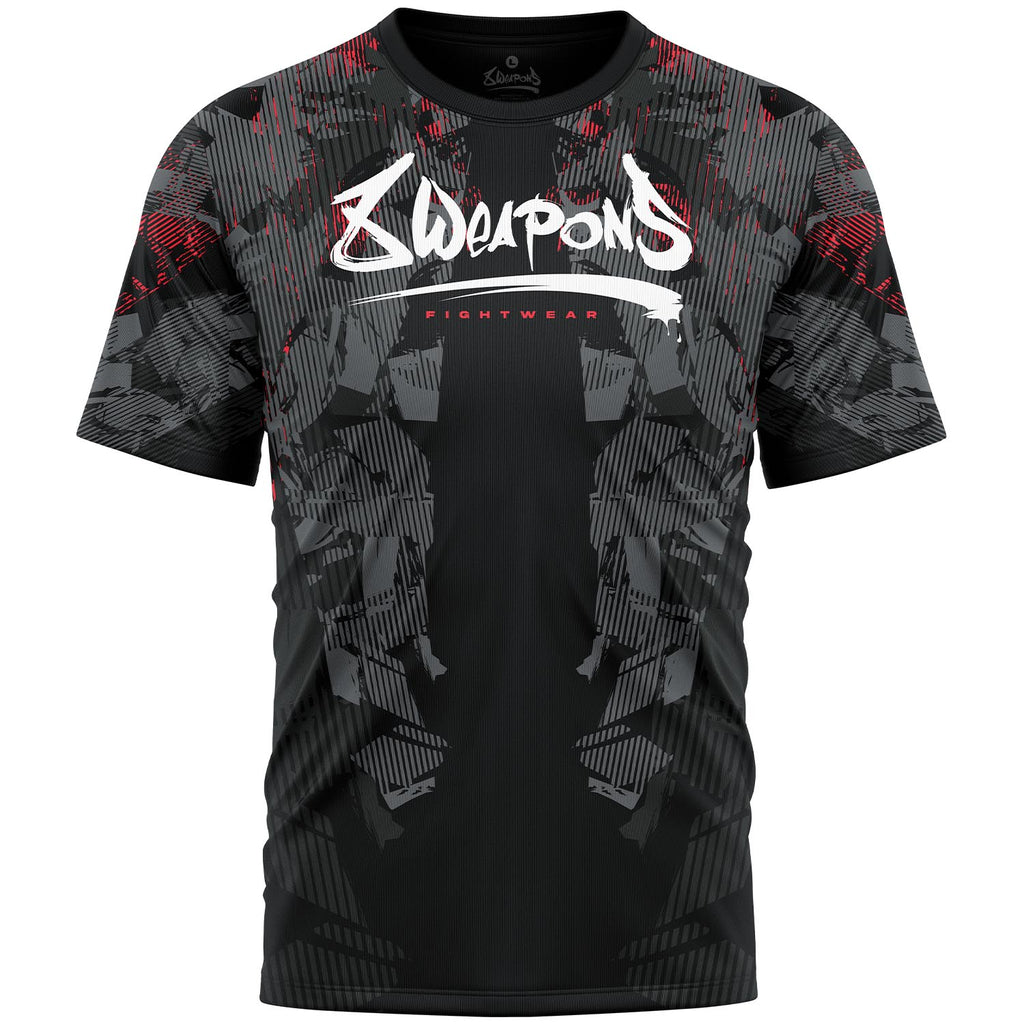 8 WEAPONS Functional T-Shirt, Hit 2.0, black-red
