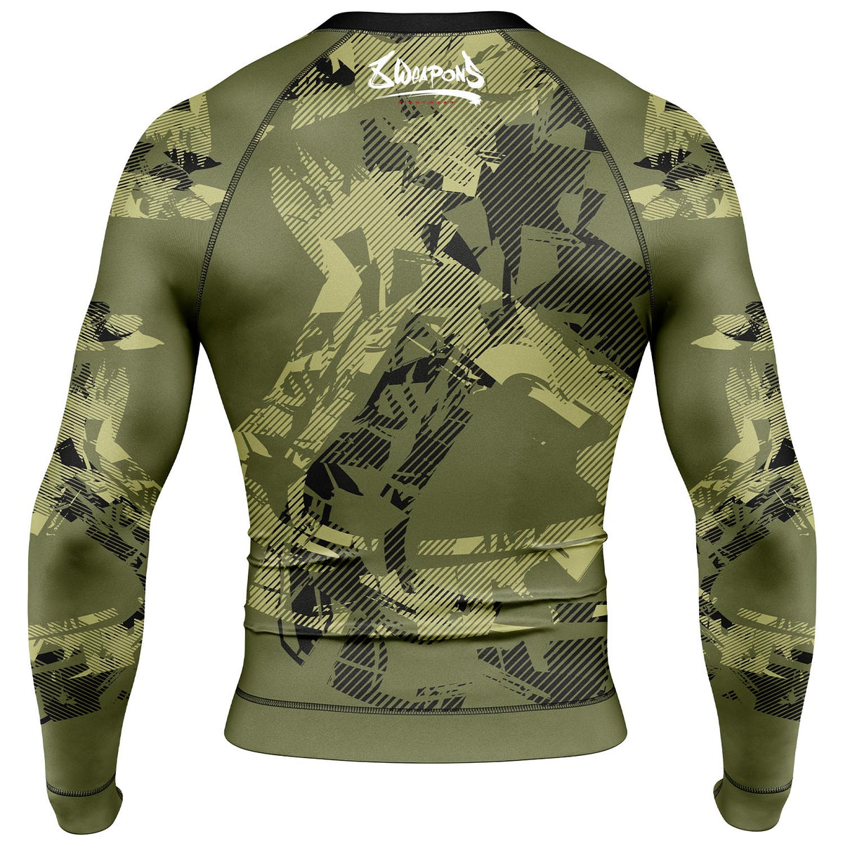 8 WEAPONS Rashguard, L/S, Hit 2.0, olive-black – 8 WEAPONS Fightgear ...