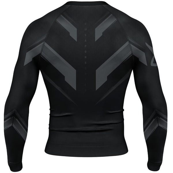 8 WEAPONS Rashguard, L/S, Shift, black-black