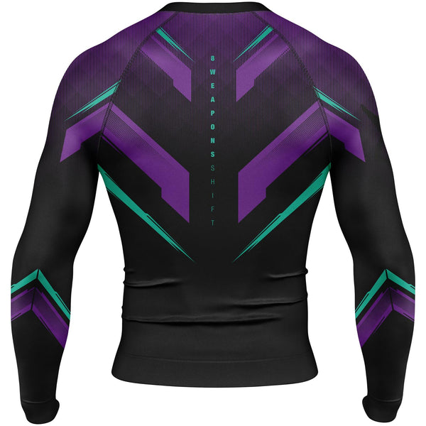 8 WEAPONS Rashguard, L/S, Shift, cyber