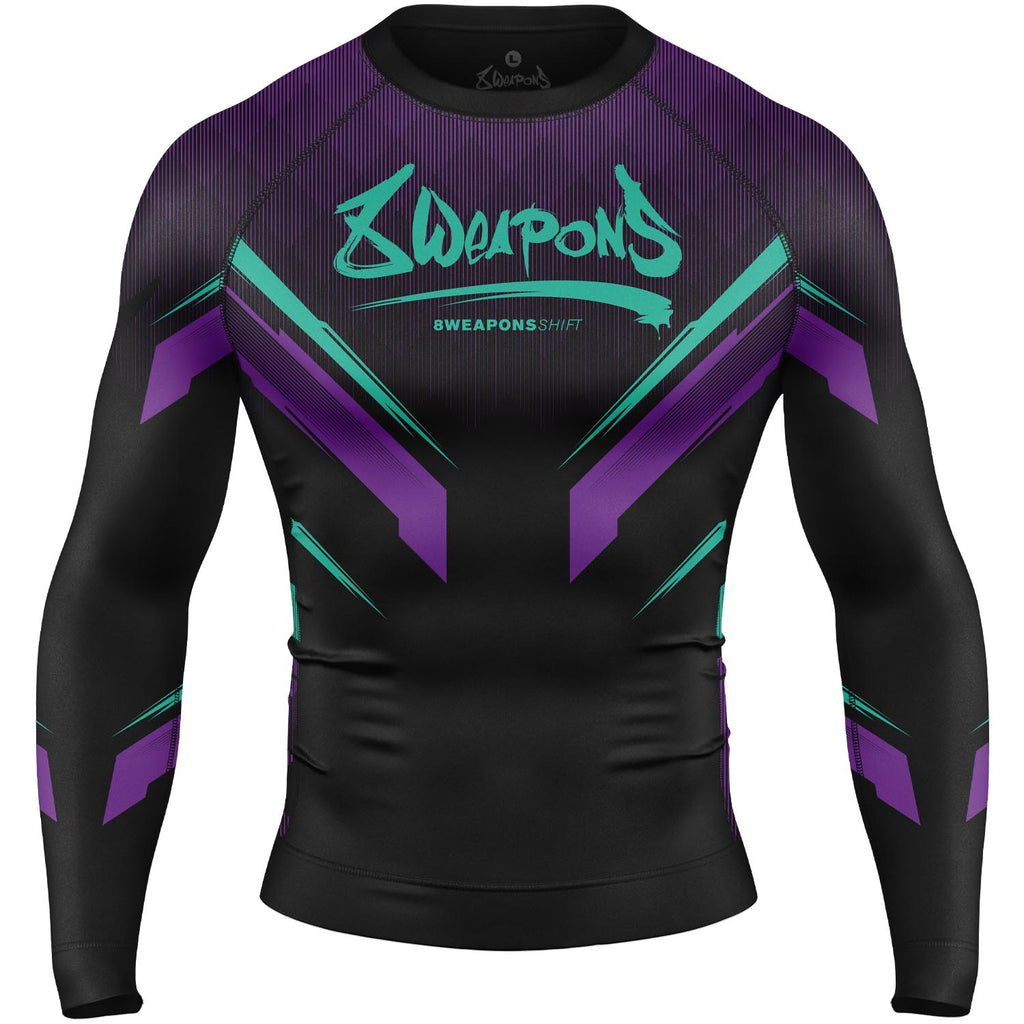 8 WEAPONS Rashguard, L/S, Shift, cyber