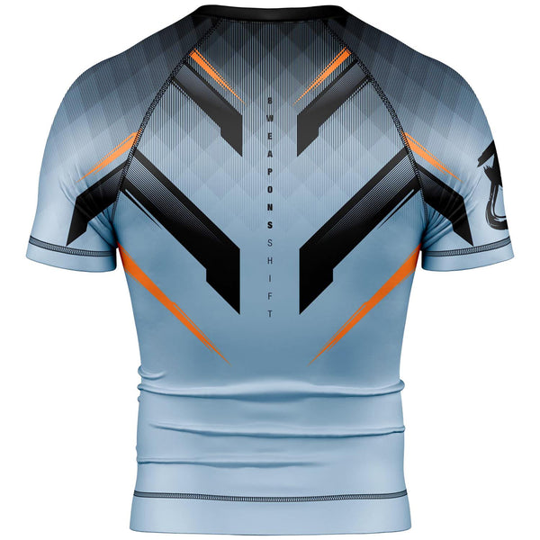 8 WEAPONS Rashguard, S/S, Shift, ice-grey-orange
