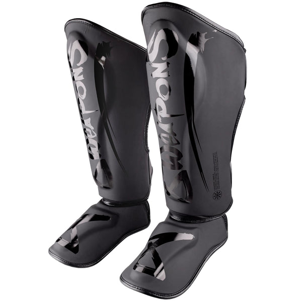 8 WEAPONS Shin Guards, Force 8, black-black