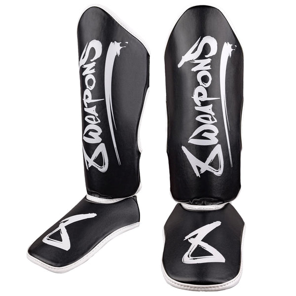 8 WEAPONS Shin Guards, Kids, Unlimited 2.0, black-white