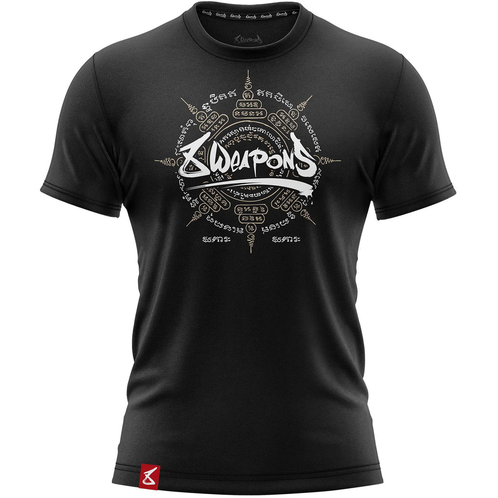 8 WEAPONS T-Shirt, 8 Ways Yant 2.0, black-sand
