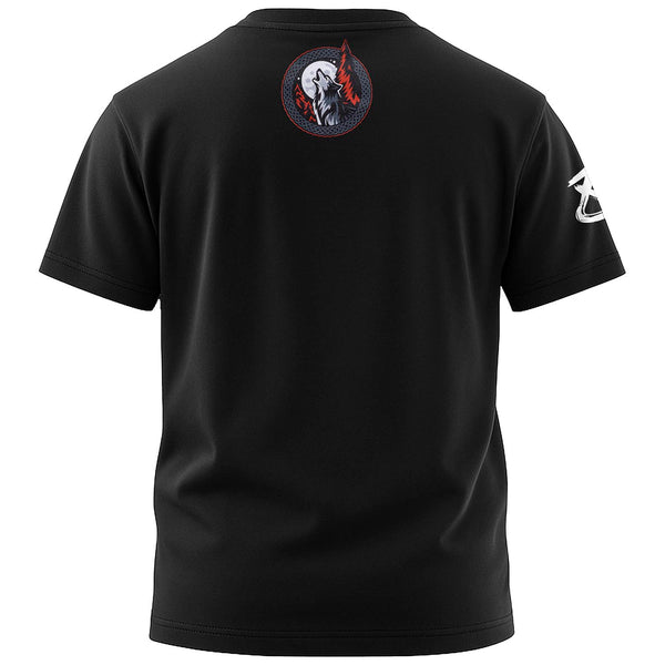 8 WEAPONS T-Shirt, Kids, Beastial Wolf, black-red