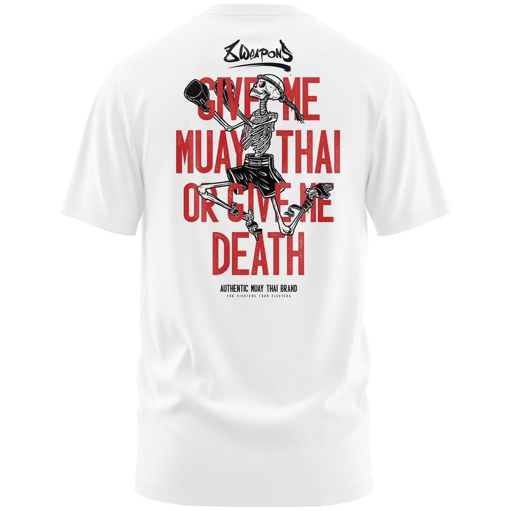 8 WEAPONS T-Shirt, Skeleton, white