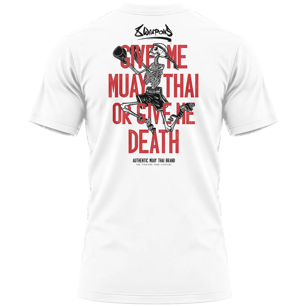 8 WEAPONS T-Shirt, Skeleton, white