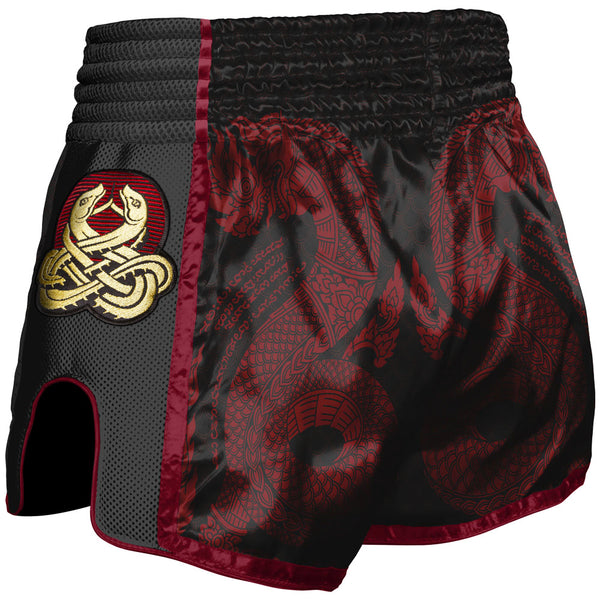 8 WEAPONS Shorts, Sak Yant Naga, black-red
