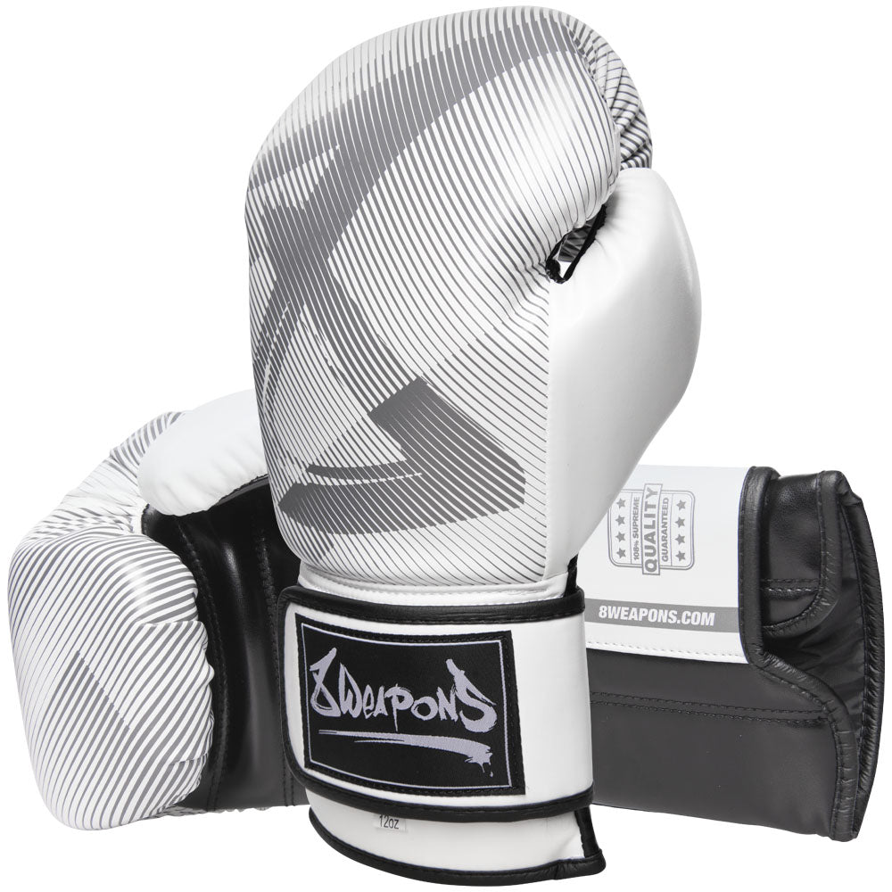 8 WEAPONS Boxing Gloves, Hit, white