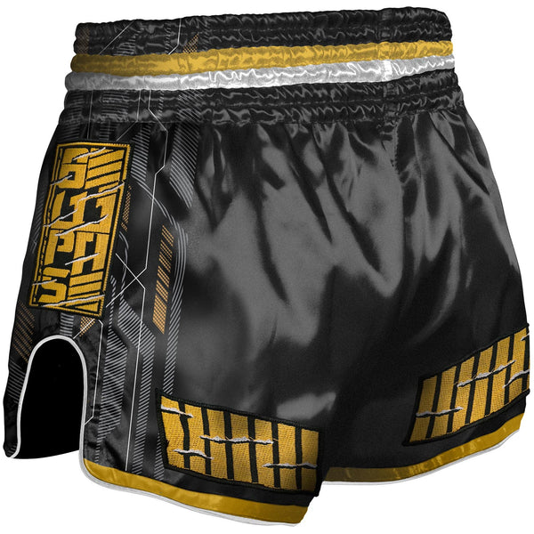8 WEAPONS Muay Thai Shorts, Samurai 2.0, gold