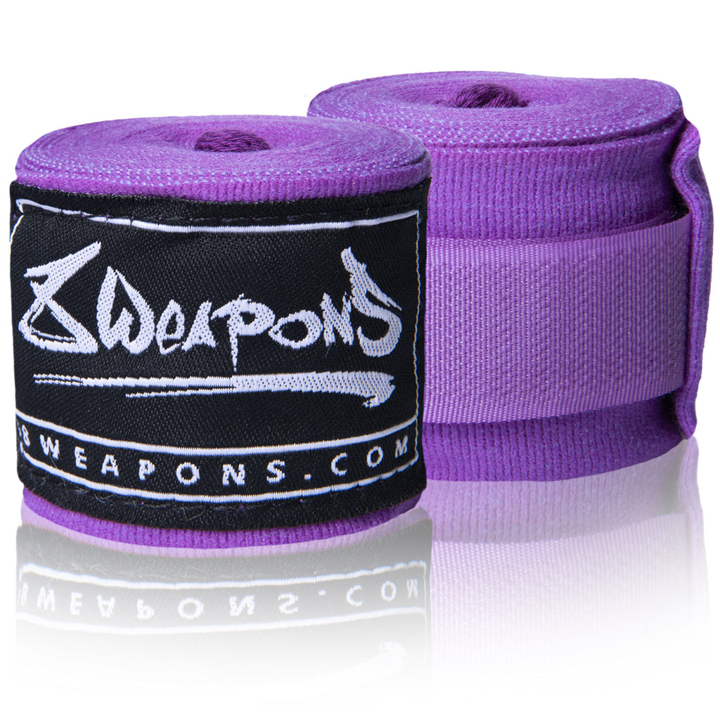 8 WEAPONS Hand Wraps, semi-elastic, 3.5m, purple